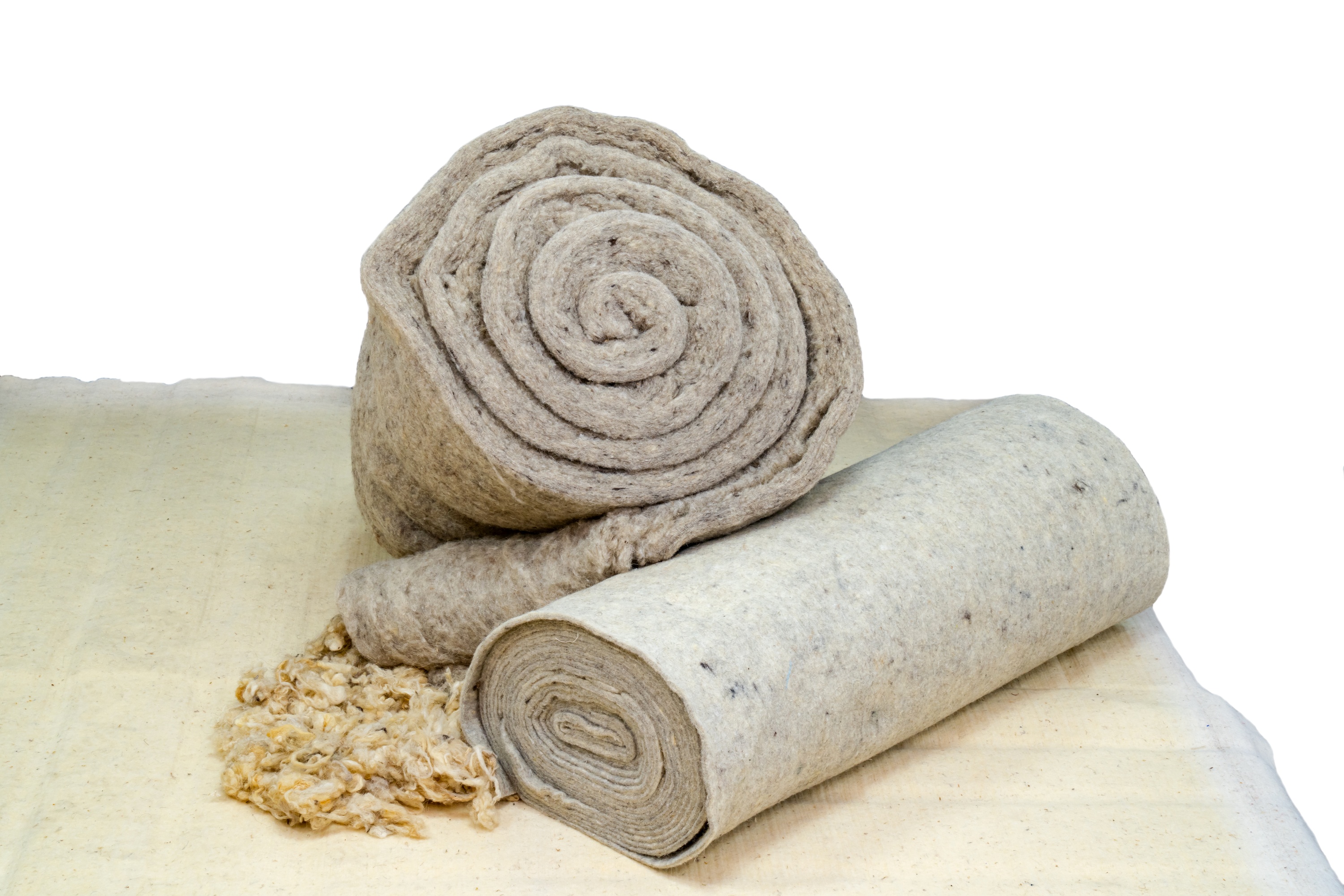 NATURAL SHEEP WOOL INSULATION 8CM IN PANELS (in a roll)